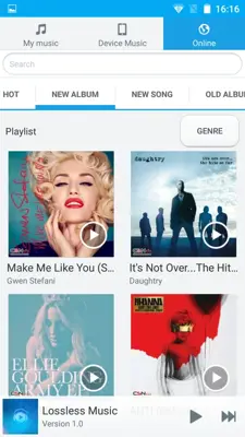 Lossless Music android App screenshot 1